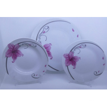 Round Shape Exquisite Design 18PCS Porcelain Dinnerware